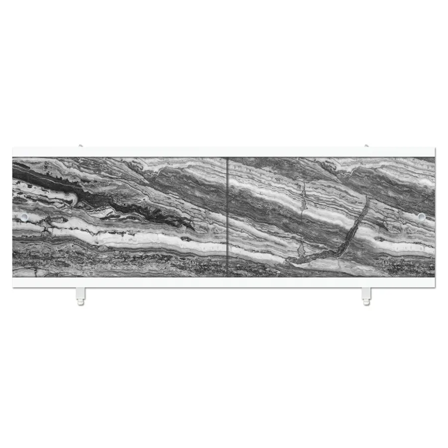 Экран для ванны Метакам "Кварт" 1,68 черный мрамор (CS00011052)