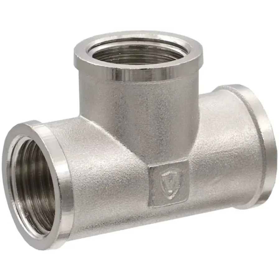 Тройник VIEIR ВВВ 11/4"х1/2"х11/4" никел. TFN636