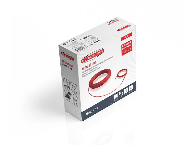 Кабель нагревательный AC ELECTRIC ACMC 2-18-500 (комплект теплого пола)