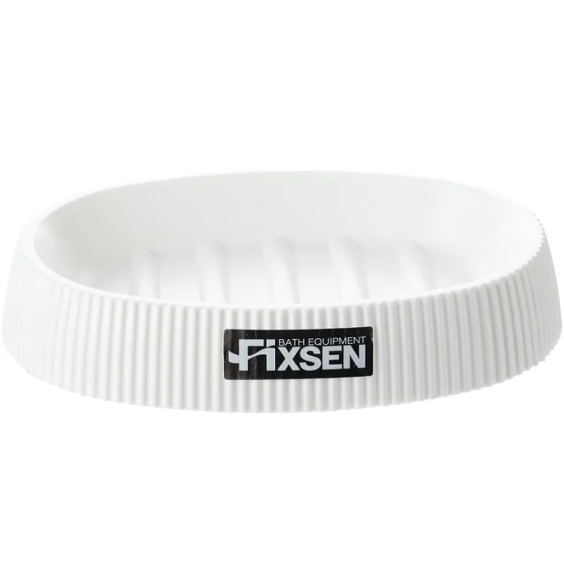 Мыльница Fixsen White Boom пластик, белый (FX-412-4)